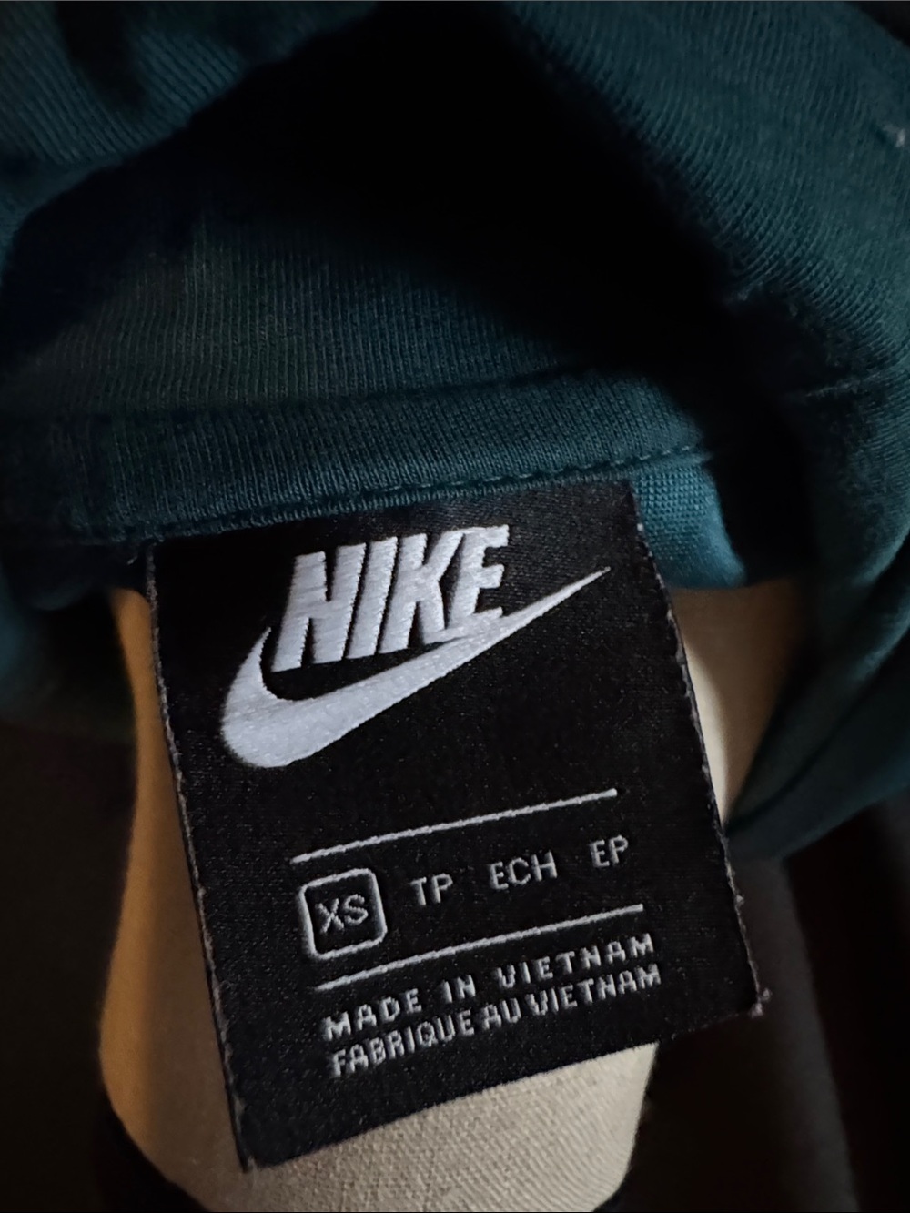 Nike Teal Pullover Hoodie with White Swoosh - Picture 4 of 4